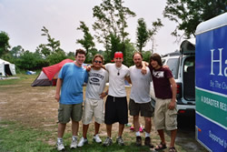 Sean, Paul, Nick, Me, and Forrest after a hard day of mold work - Click for a larger image Sean, Paul, Nick, Me, and Forrest after a hard day of mold work - Click for a larger image