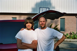 Forrest and I getting ready for a days work at HandsOn - Click for a larger image Forrest and I getting ready for a days work at HandsOn - Click for a larger image