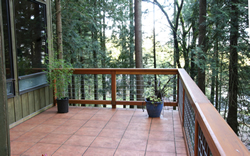 Photo of Ceramic Tile and Cedar Deck - Click for a larger image Photo of Ceramic Tile and Cedar Deck - Click for a larger image