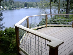 Photo of Composite and Cedar Deck - Click for a larger image Photo of Composite and Cedar Deck - Click for a larger image