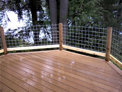 Photo of Composite and Cedar Deck - Click for a larger image Photo of Composite and Cedar Deck - Click for a larger image